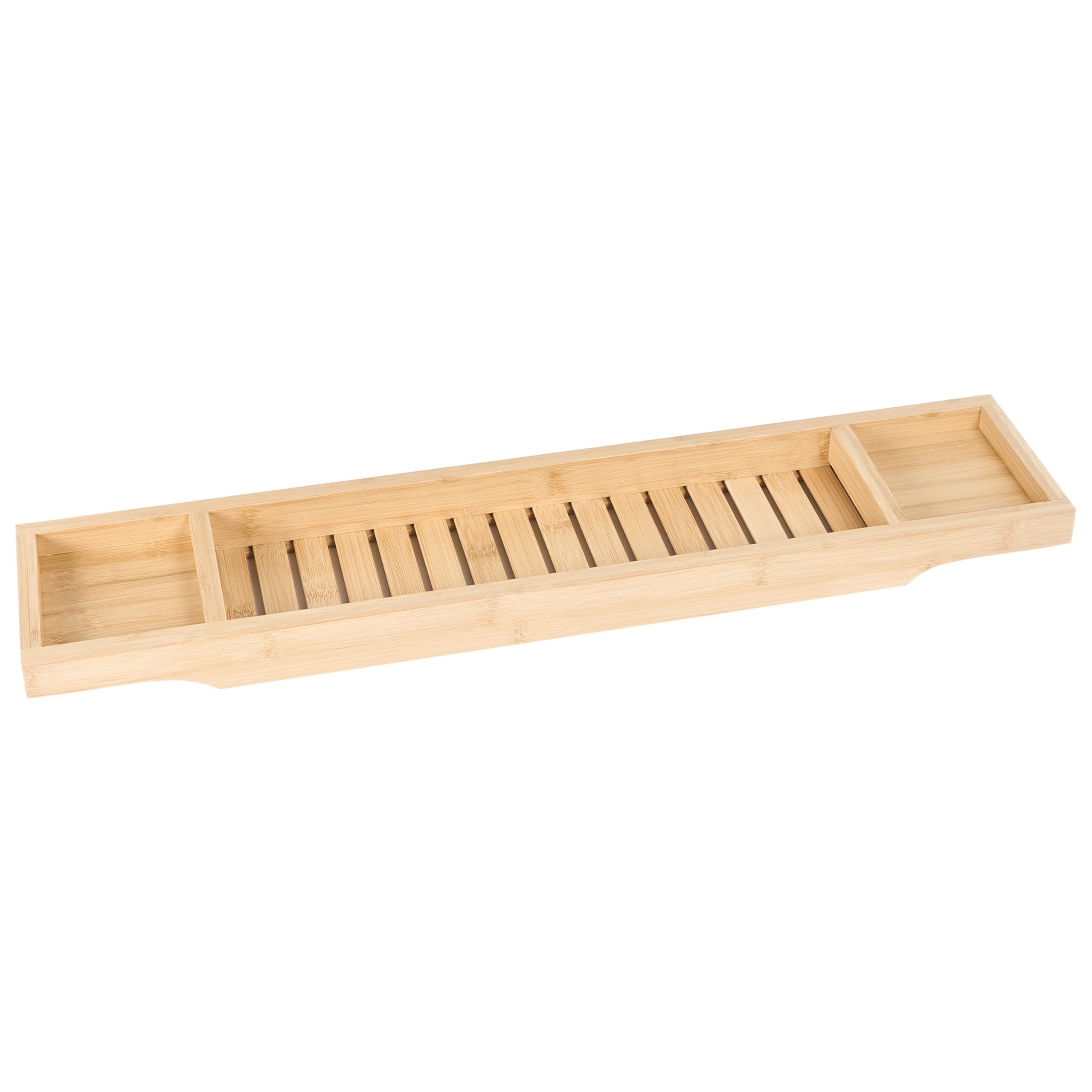 BADTABLETT Bambusholz Hellbraun Cauca - Hellbraun, Holz (70/5/15cm) - Beliani