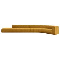 ECKSOFA modulares Sofa Tilmo-L3 - 581x194x70 cm Senfgelb - Currygelb, Holzwerkstoff/Textil (581/194cm) - ALTDECOR