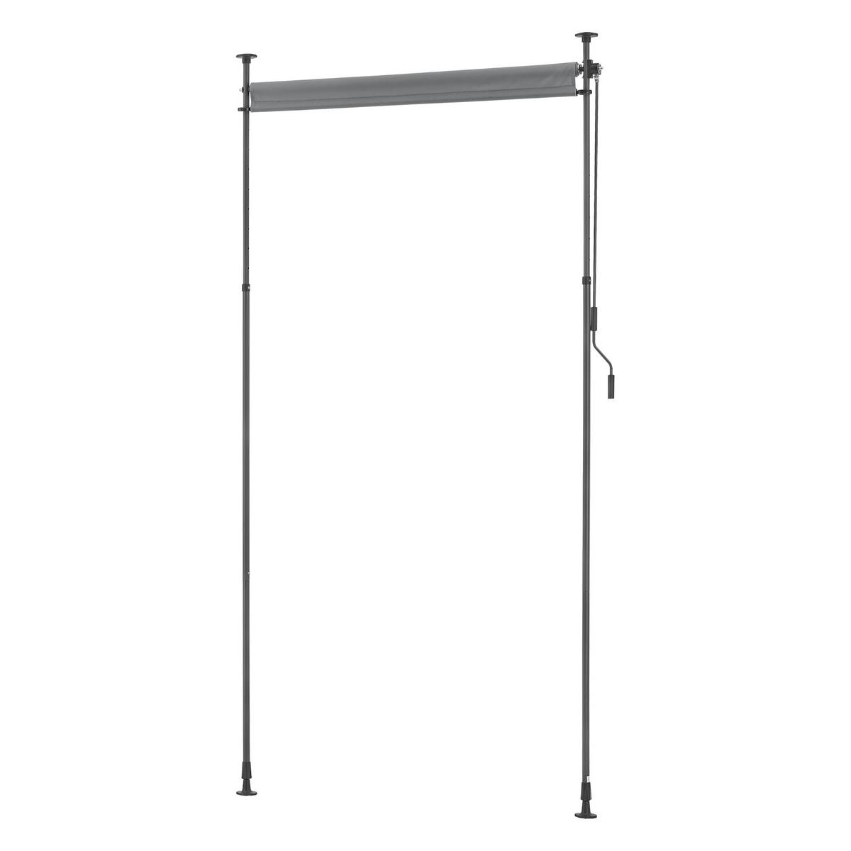 KLEMMMARKISE Cimarra - Dunkelgrau, Textil/Metall (150/270cm) - pro.tec