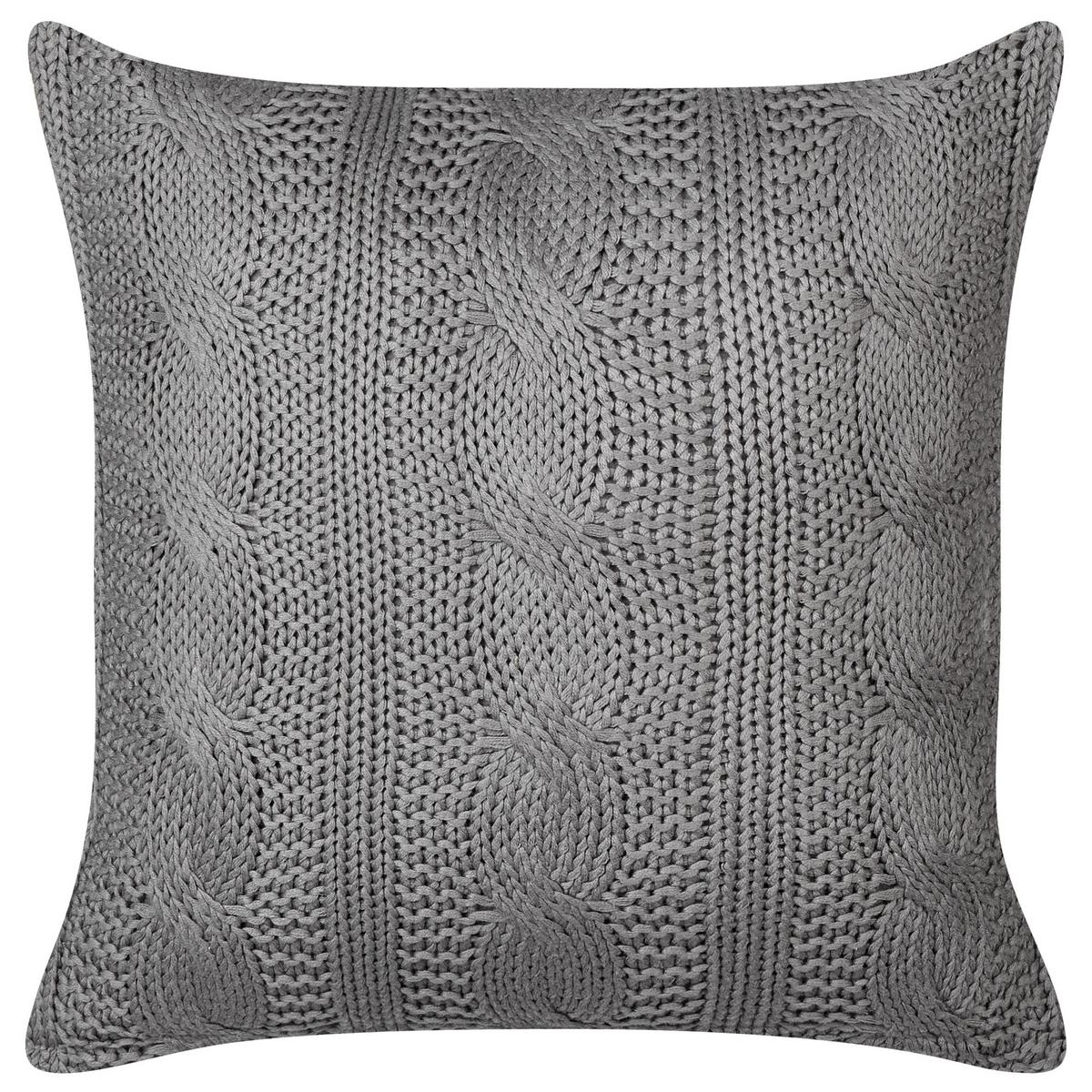 DEKOKISSEN 2er-Set Grau 45/45 cm Constylis - Grau, Textil (45/45cm) - Beliani