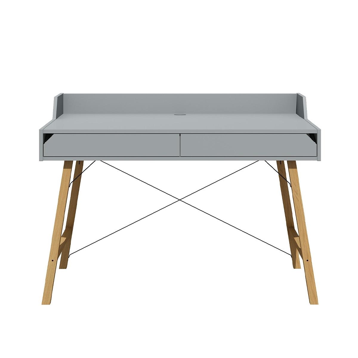 SCHREIBTISCH Grau - Grau, Holzwerkstoff (60/120/86cm) - Petits-meubles