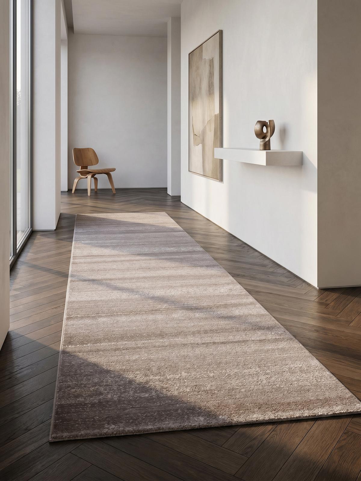 KURZFLORTEPPICH INN, einfarbig, Beige, 80 x 300 cm - Beige, Textil (300/80cm) - KADIMA DESIGN
