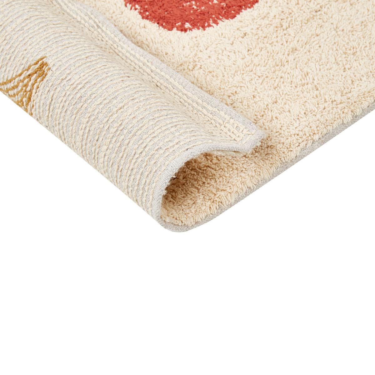 BADEMATTE Beige 50/80 cm Esme - Beige/Gelb, Textil (50/80cm) - Beliani