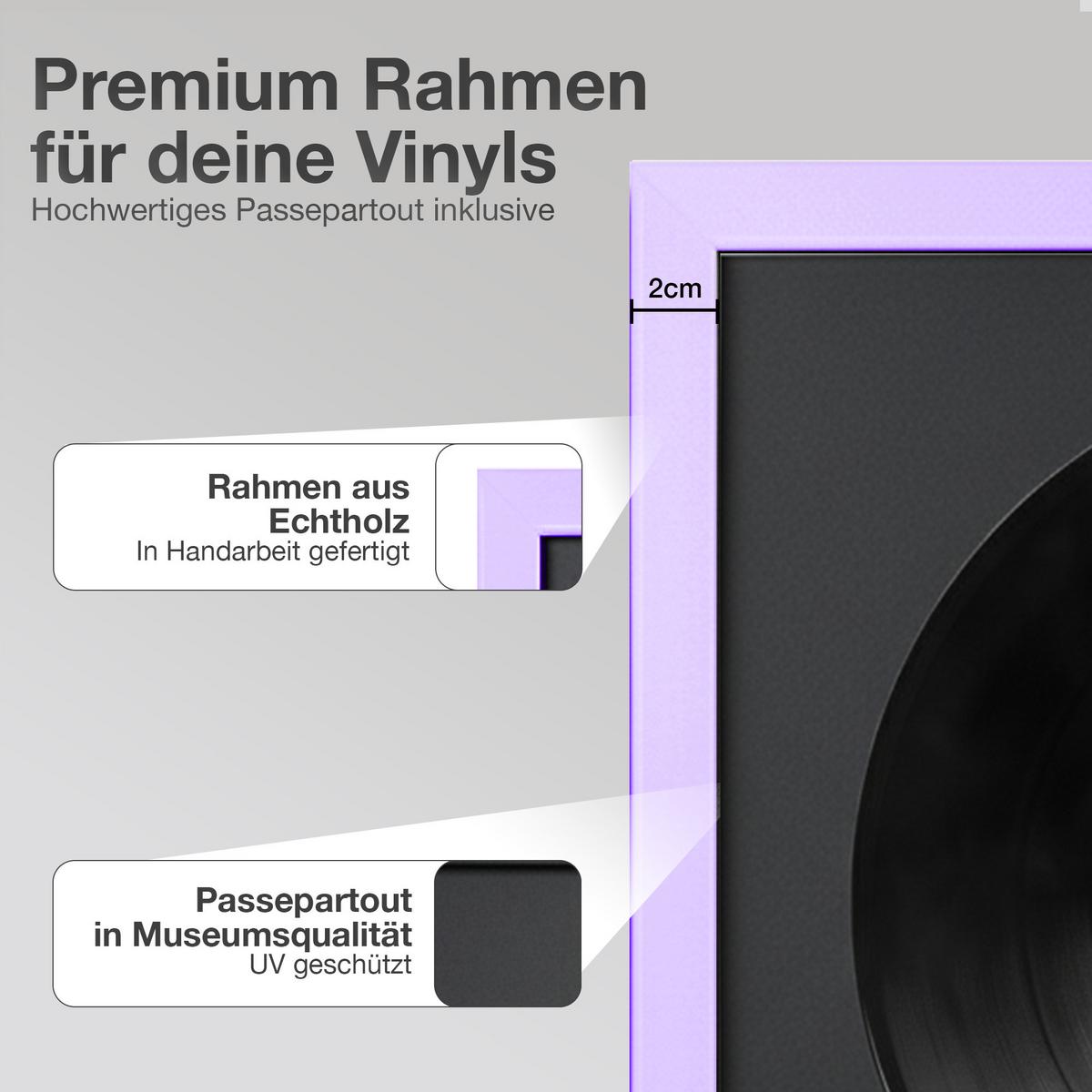 SCHALLPLATTEN BILDERRAHMEN 40/40 2er Set - Flieder, Holz (40/40cm) - K-Möbel