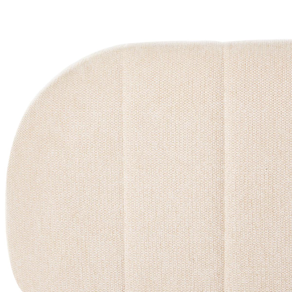 BETT mit Stauraum 180/200 cm Stoff Hellbeige Campan - Beige, Textil (180/200cm) - Beliani