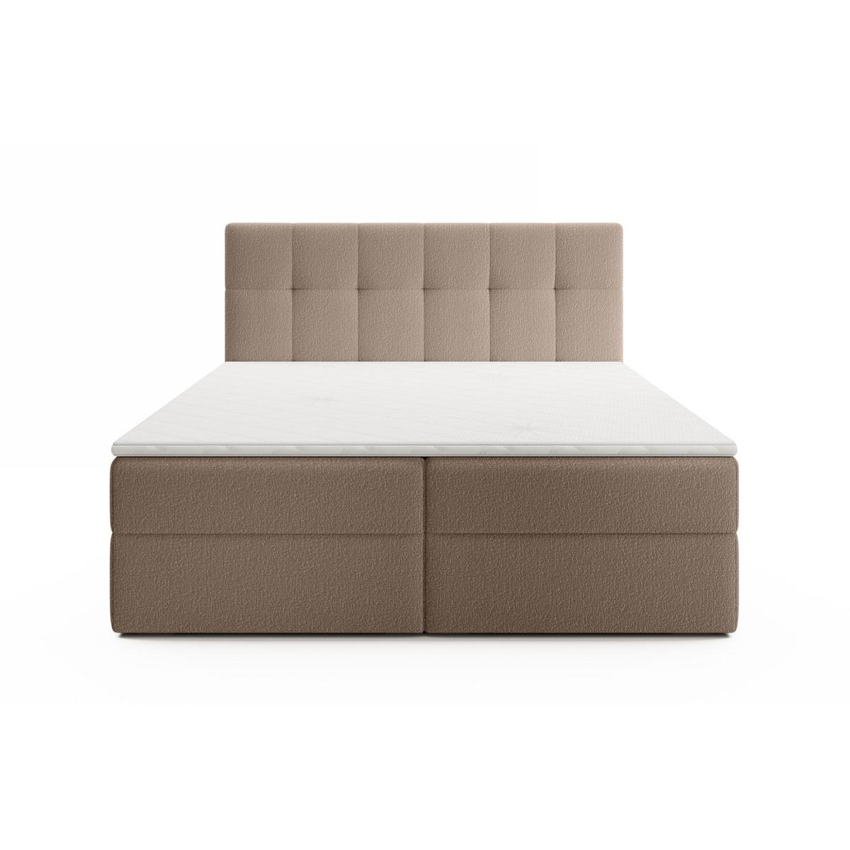 BOXBETT Arturo In Freya - Sandfarben, Holzwerkstoff/Textil (200/200cm) - Fun Möbel