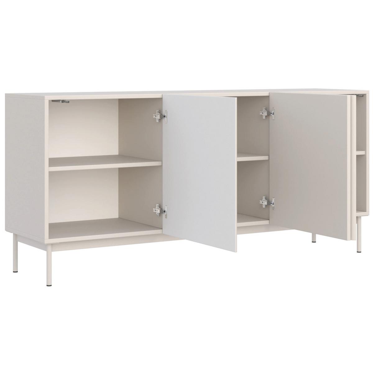 TV-BOARD Olio hoch KASCHMIR 160 CM - Kaschmir, Holzwerkstoff/Metall (160/72/38.6cm) - Selsey