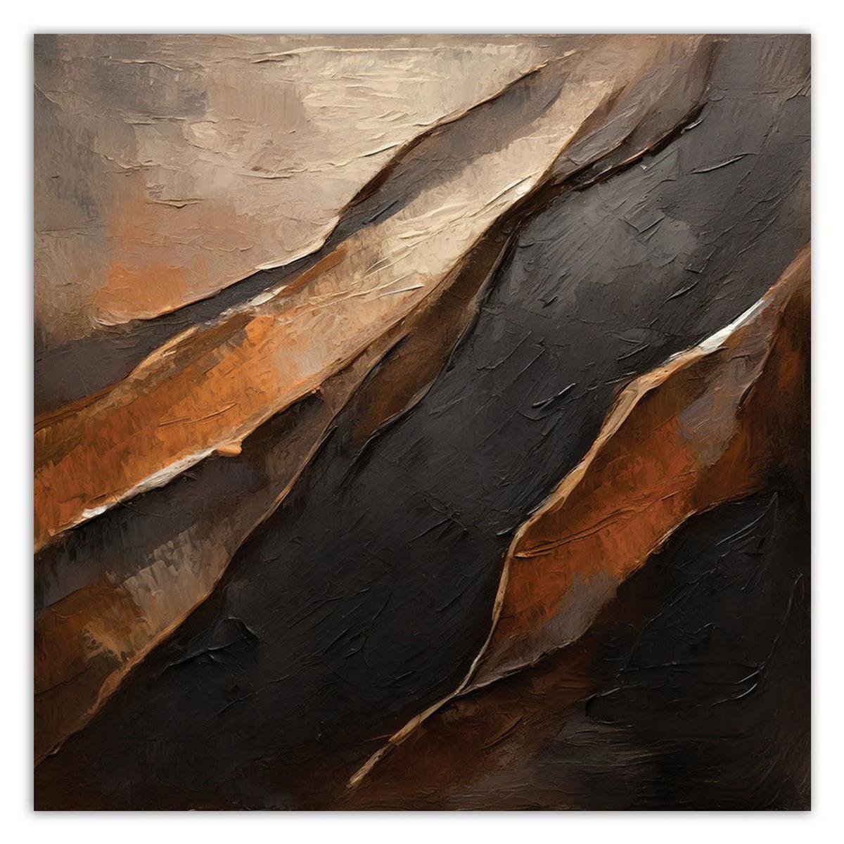 KUNSTDRUCK Braun 60/60 cm - Braun, Textil (60/60cm) - KUNSTLOFT