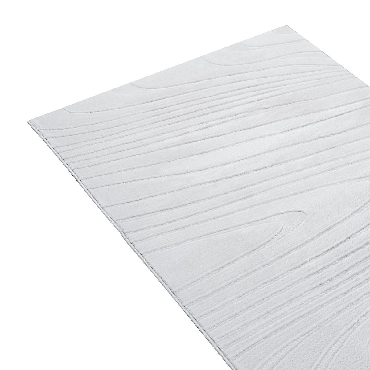 KUNSTFELLTEPPICH Hellgrau 80/300 cm Ontake - Hellgrau/Grau, Kunststoff (80/300cm) - Beliani