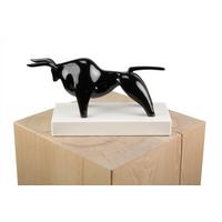 SKULPTUR Schwarz 28/16 cm - Schwarz, Stein (1.95/16/10cm) - KUNSTLOFT