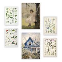 POSTER Set Mit 6 Hausblumen A3 & A4 Rahmenlos - Klar, Papier (29/3cm) - Nacnic