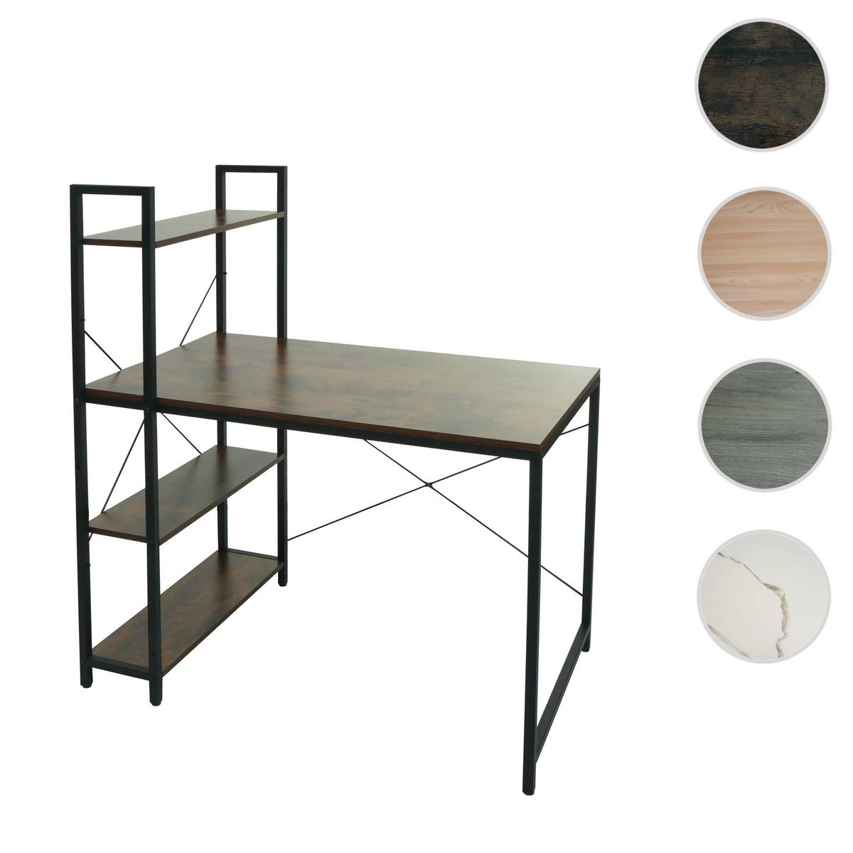 SCHREIBTISCH MIT REGAL eckig Braun - Braun, Holzwerkstoff (60/100/120cm) - MCW