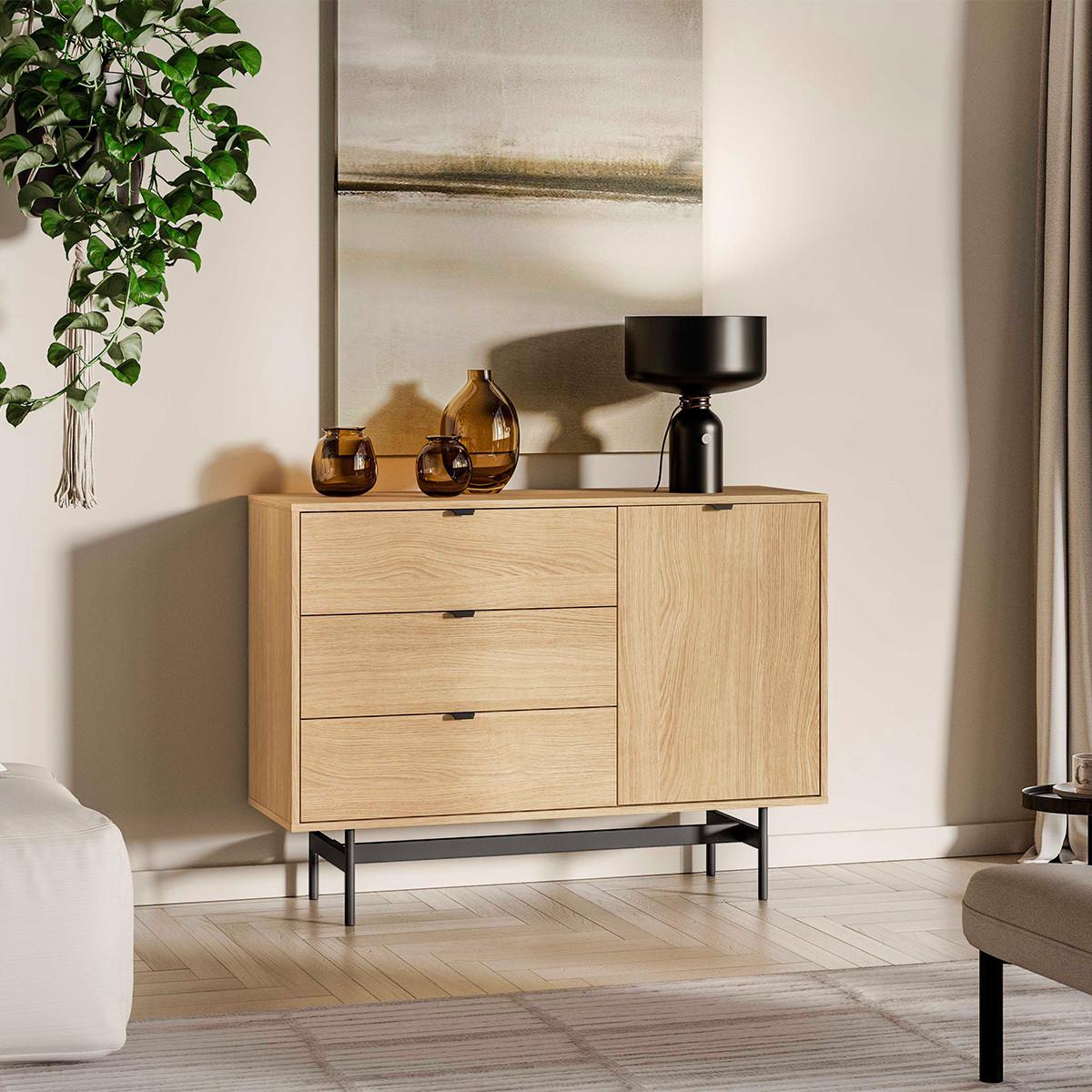 SIDEBOARD Nila Holz - Braun, Holzwerkstoff (115/85/40cm) - Petits-meubles