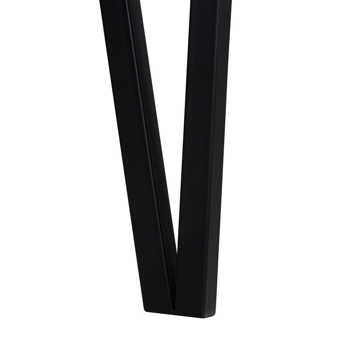 ESSTISCH 130/80/75 cm Hellbraun, Schwarz Rechteckig Cambell - Hellbraun, Holzwerkstoff (130/80/75cm) - Beliani