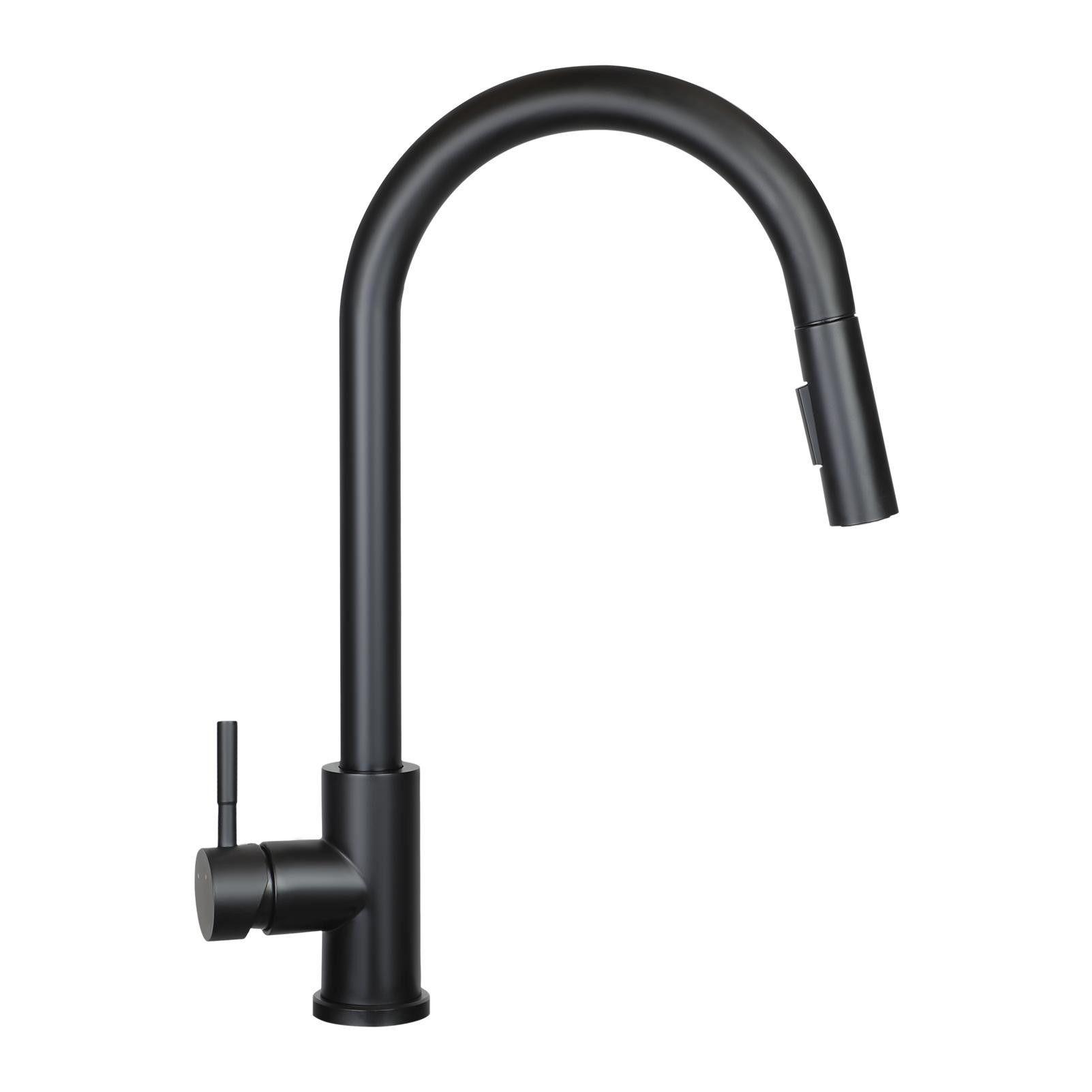KÜCHENARMATUR Alwinw 5/43/27 cm - Schwarz, Metall (5/43/27cm) - ZMH