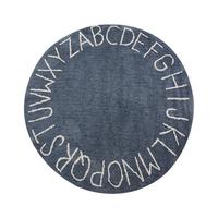 KINDERTEPPICH Vurgun 120/120 cm - Blau/Weiß, Textil (120/120cm) - Beliani