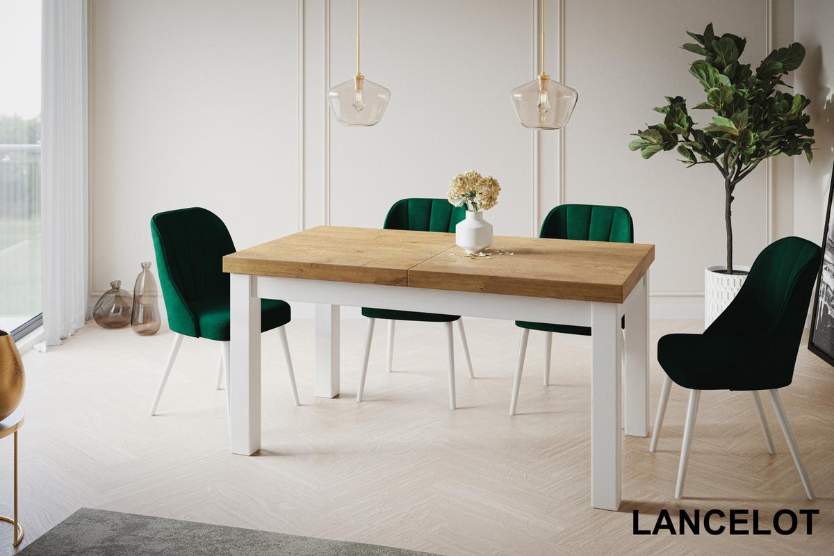 RECHTECKIGER Esstisch Ausziehbar – Moderner Wohnzimmertisch Küchentisch und Esszimmertisch – Tisch mit Holzbeinen, Maßen von 170 – 250 cm – Lancelot - Beige/Weiß, Holzwerkstoff (170/90/78cm) - Alpi-Möbel