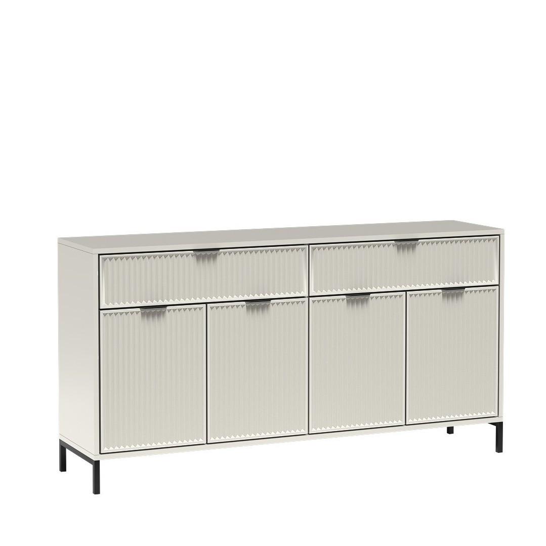 KOMMODE ZIGO 165,5/86/40,6cm mit 2 Schubladen 4 Türen Kaschmir - Kaschmir, Holzwerkstoff (165.5/86/40.6cm) - MASSENO