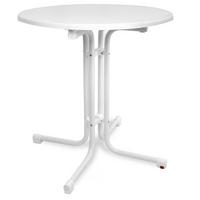 BISTROTISCH Bistroni 80/70cm Weiß - Weiß, Metall (80/80/70cm) - Beautissu 