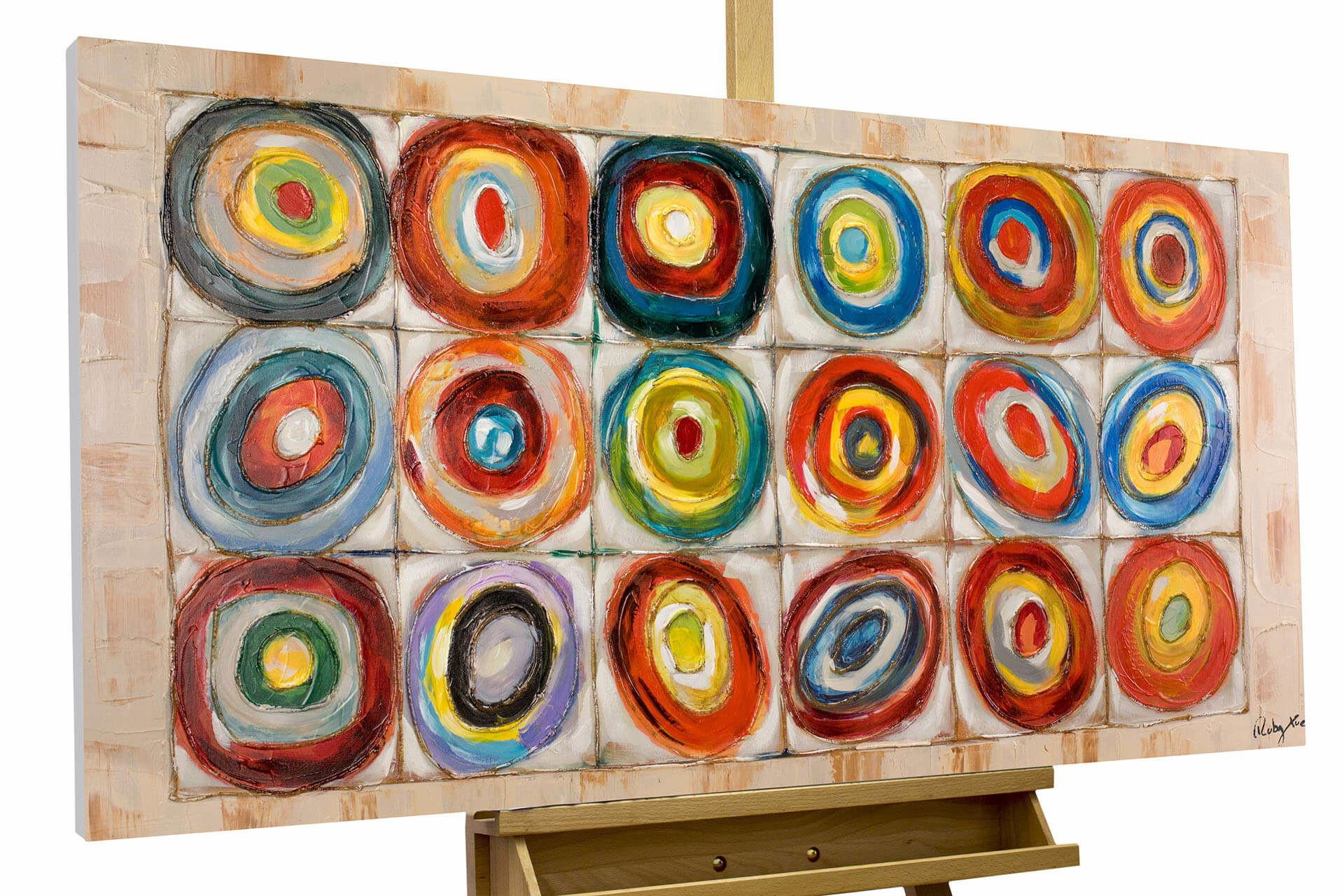 ACRYLBILD HANDGEMALT 120/60 cm - Multicolor, Holz/Textil (120/60cm) - KUNSTLOFT