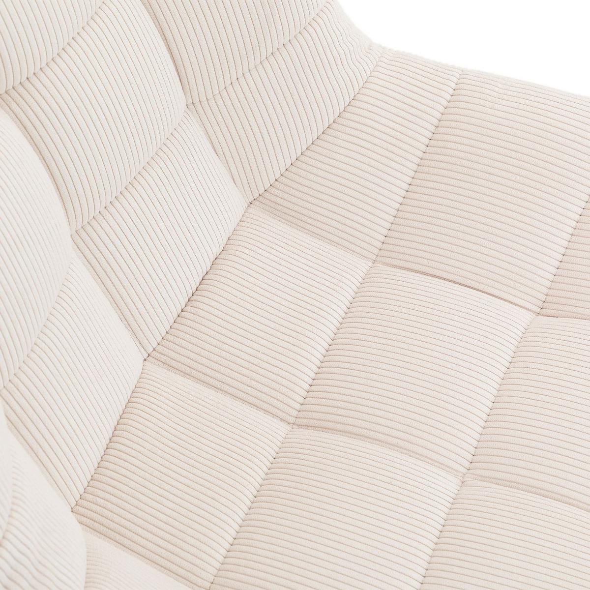DREHSTUHL VASILO cremeweiß - Creme, Textil (54/80/61cm) - IDIMEX