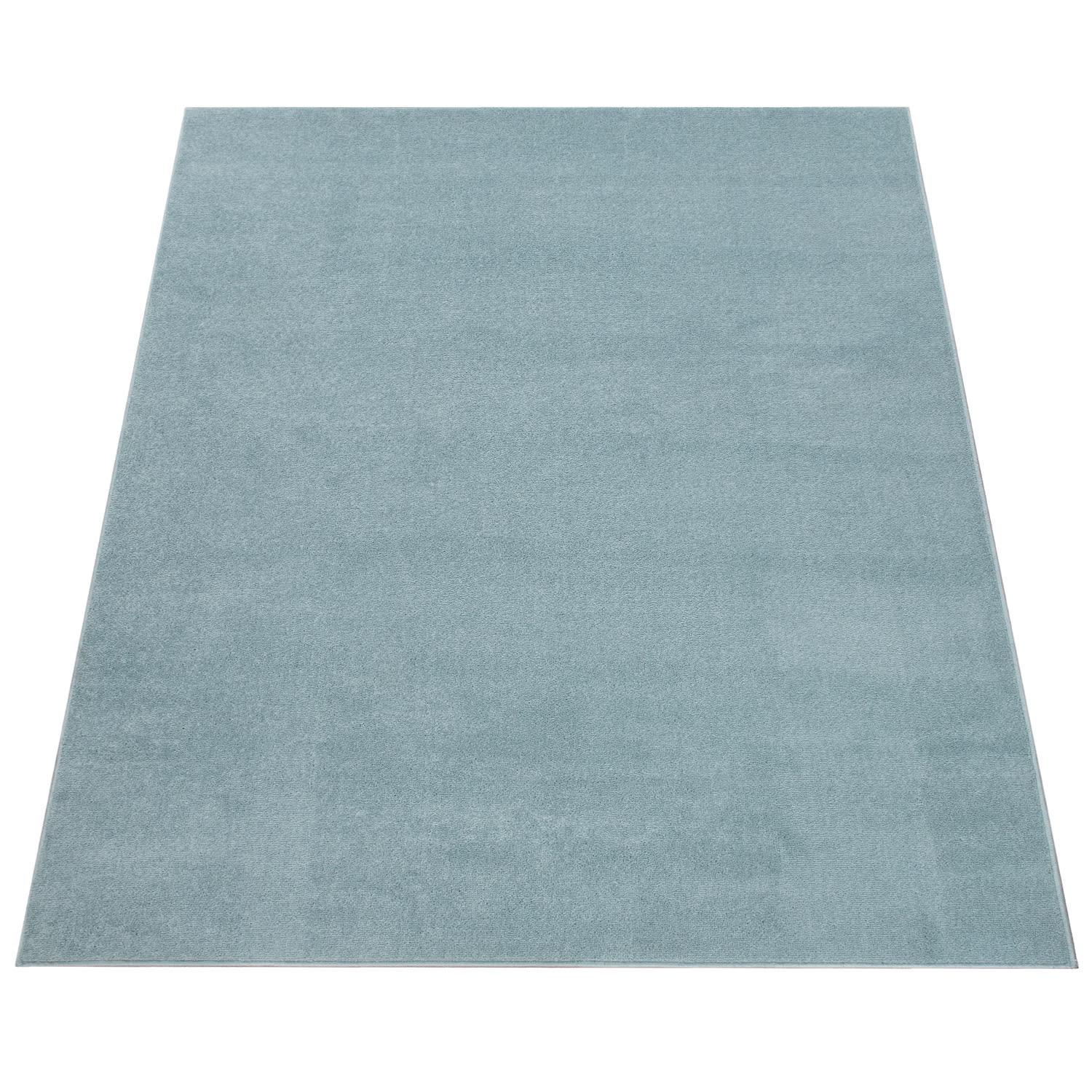 KURZFLORTEPPICH Waschbar, einfarbig, Türkis, 280 x 380 cm - Blau, Textil (280/380cm) - KADIMA DESIGN