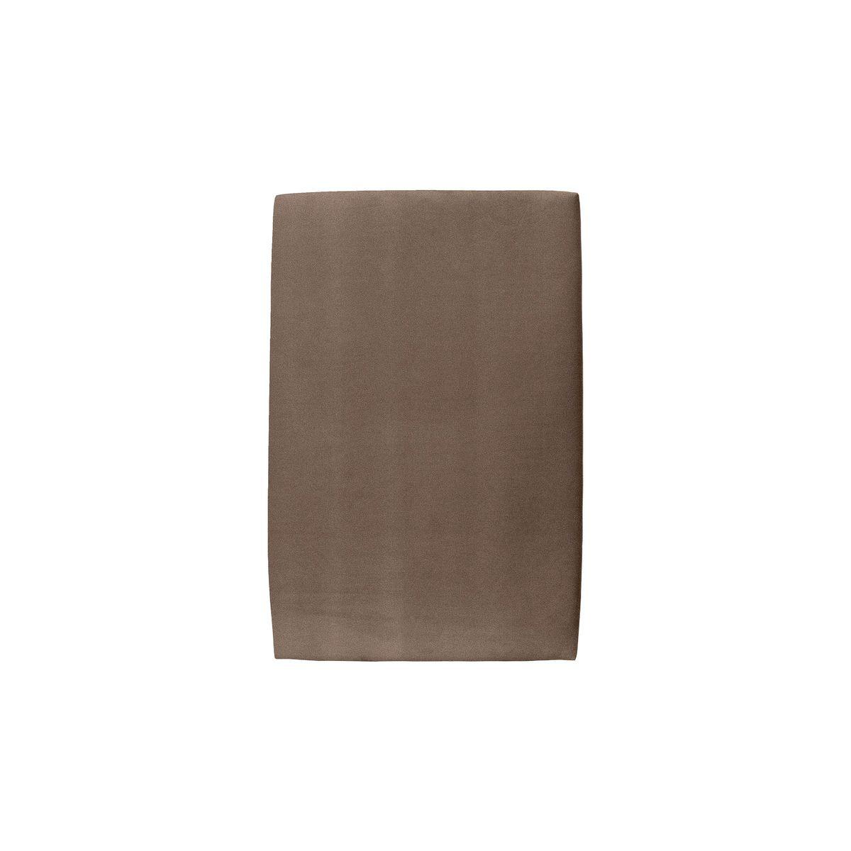 KOPFTEIL gepolstertes – taupefarbener Samtstoff - 90 cm - Taupe/Beige, Karton/Holz (90/120/10cm) - Sommeil de Plomb