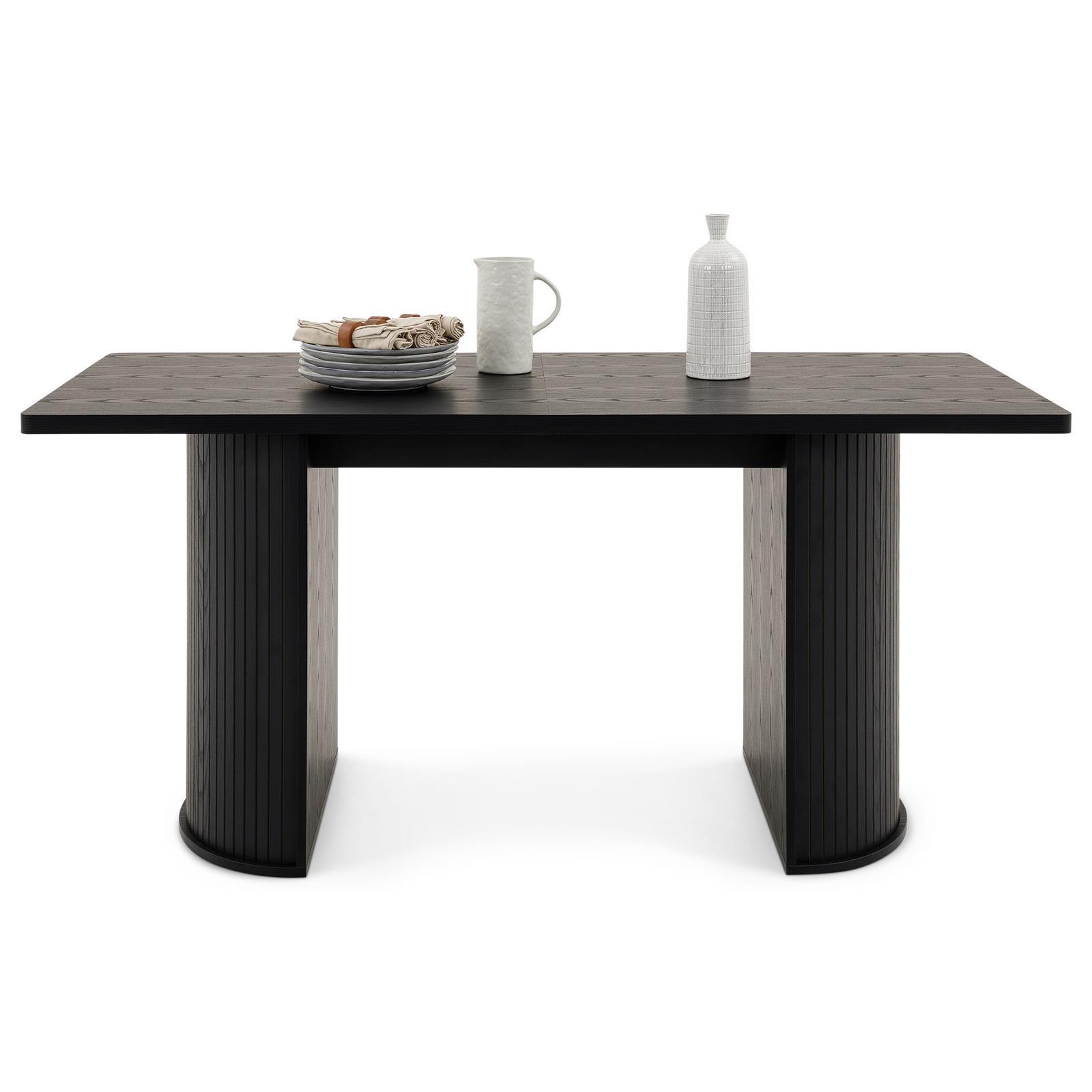 ESSTISCH GUARDA schwarz - Schwarz, Holzwerkstoff (90/180/75cm) - IDIMEX