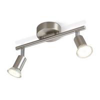 DECKENSTRAHLER Grüner 25/8/13cm - Silberfarben, Metall (25/8/13cm) - ZMH
