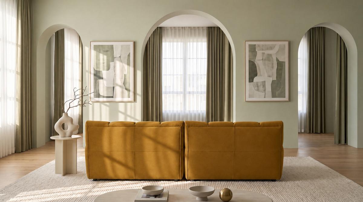SOFA AMIA Braun Velvet - Schwarz/Braun, Kunststoff/Textil (290/86/108cm) - KAWOLA
