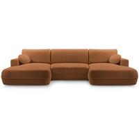 WOHNLANDSCHAFT Fiero U dunkelrot - Dunkelrot, Textil (364/87/186cm) - Beautysofa