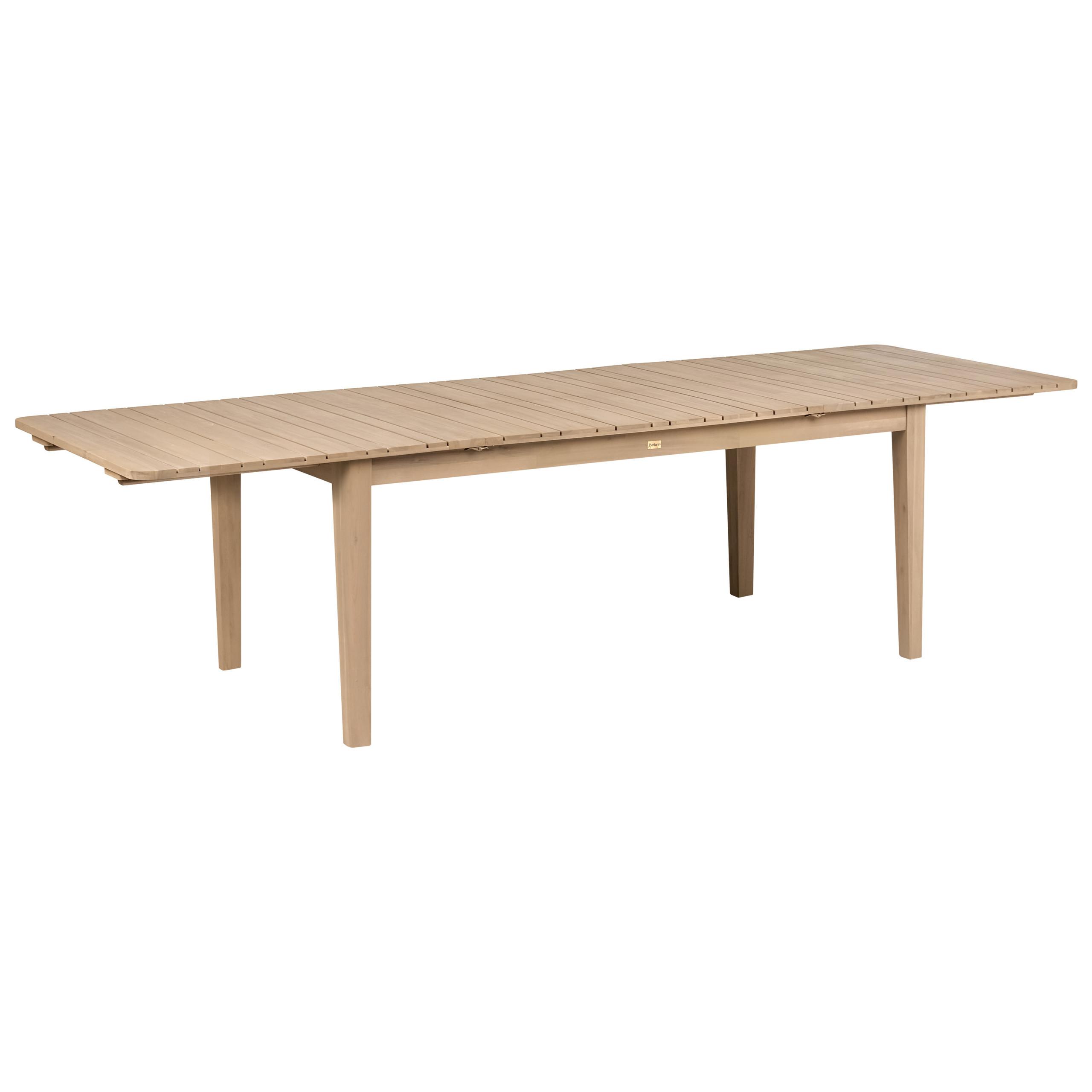 GARTENTISCH ausziehbar 180/280/100 cm zertifiziertes Akazienholz Hellbraun Toscanella - Hellbraun/Braun, Holz (180/100/75cm) - Beliani