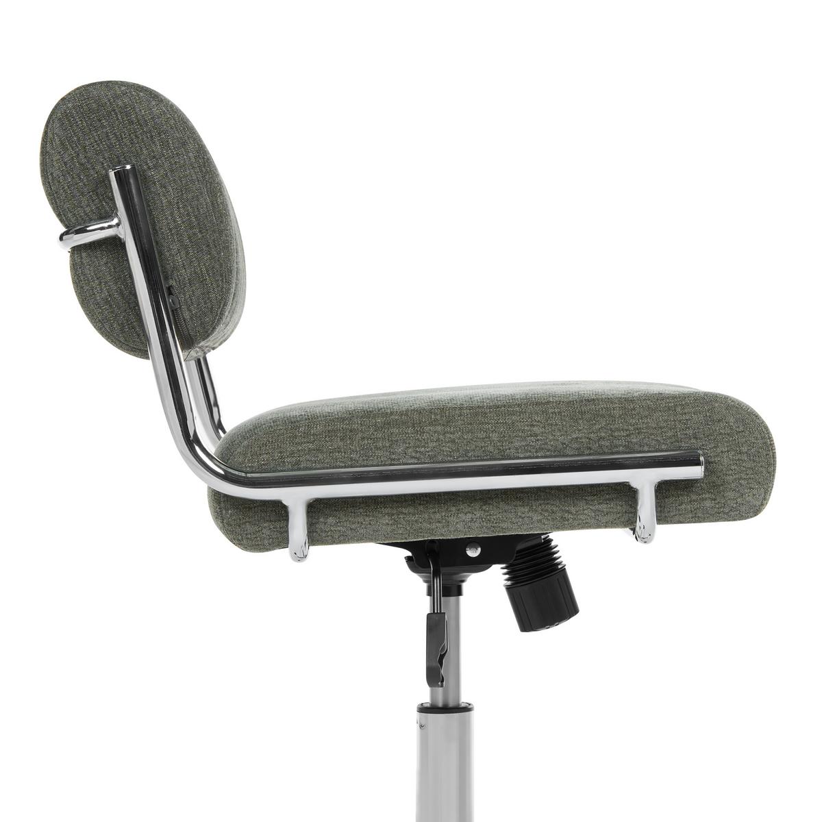 SCHREIBTISCHSTUHL Olivgrün Arloft - Olivgrün, Textil/Metall (60/73/60cm) - Beliani