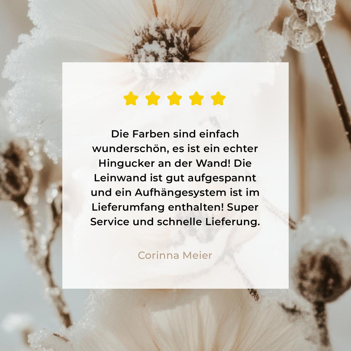 LEINWANDBILD Blumen - Winter - Weiß - Schnee - Beige Deko XXL 80x120 cm - Creme, Textil (80/120cm) - MuchoWow