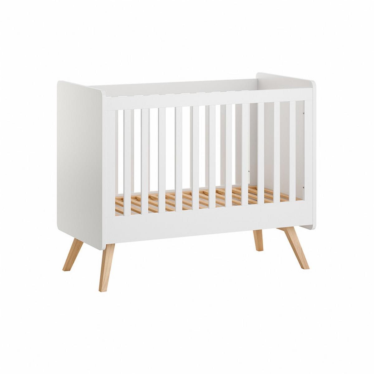 BABYZIMMER 2-teilig Vintage Weiß - Weiß, Holzwerkstoff (125/103/65cm) - Petits-meubles