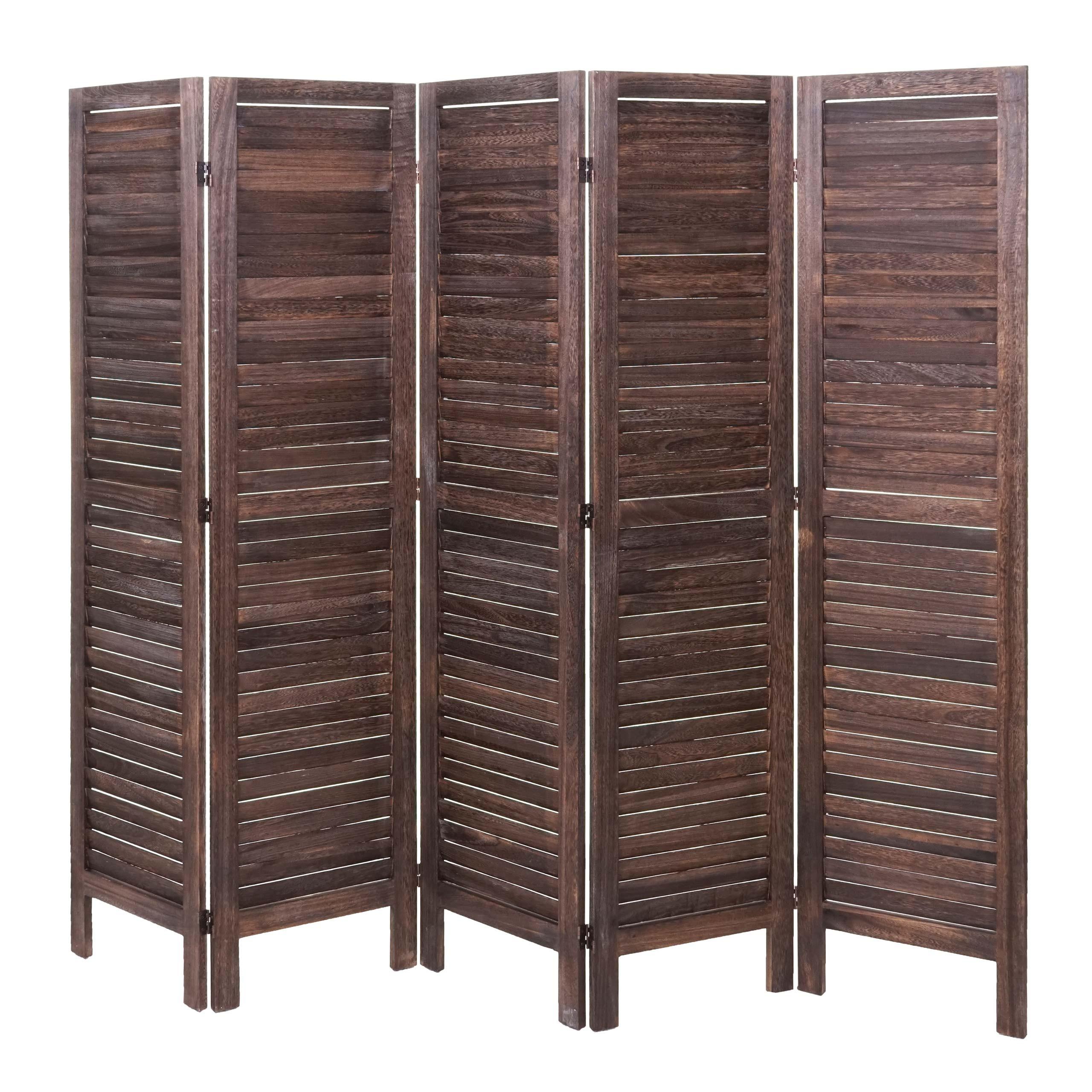 PARAVENT Dunkelbraun - Dunkelbraun, Holz (200/170/2cm) - MCW