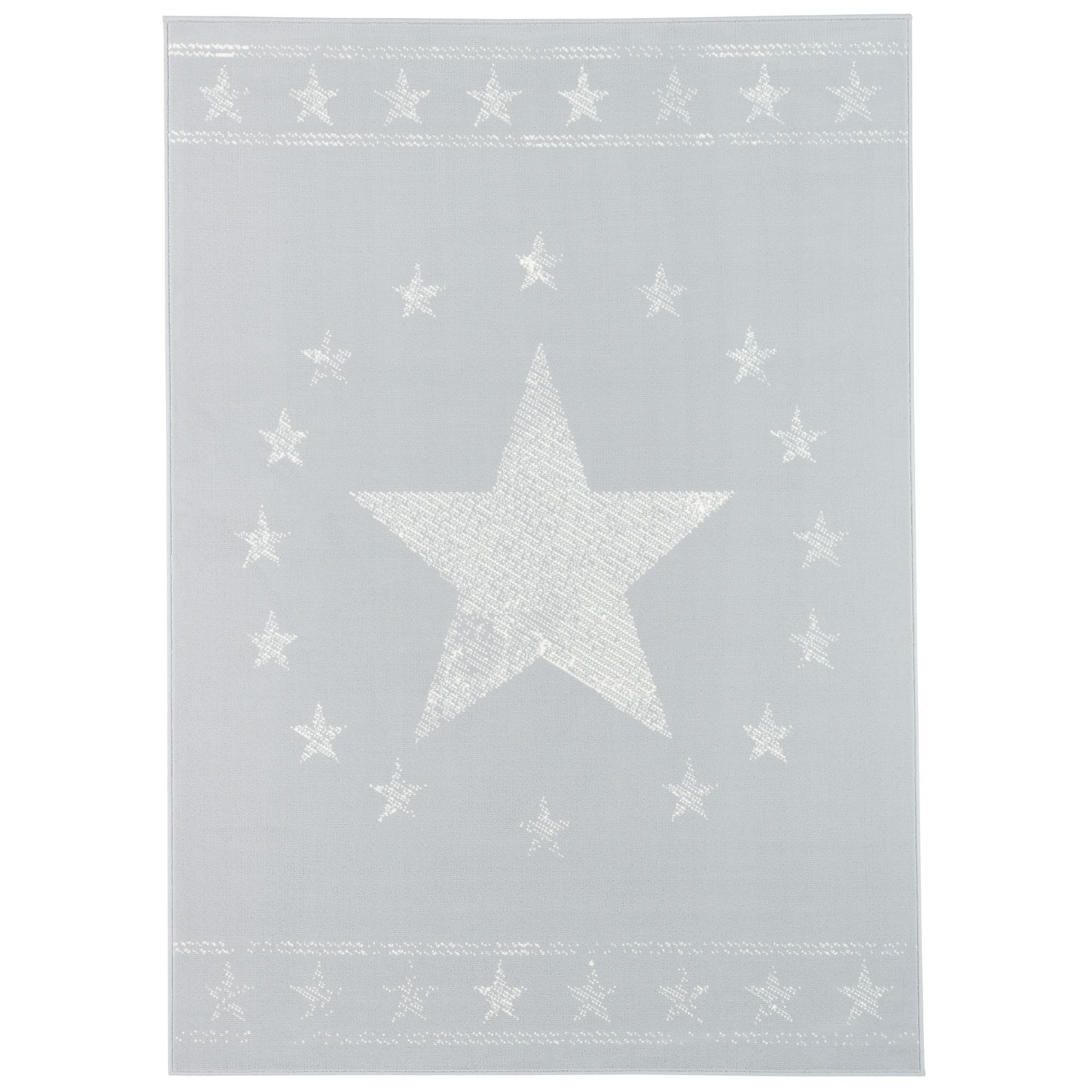 KINDER UND JUGEND TEPPICH TRENDLINE MODERN STARS - Grau, Textil (140/200cm) - Pergamon