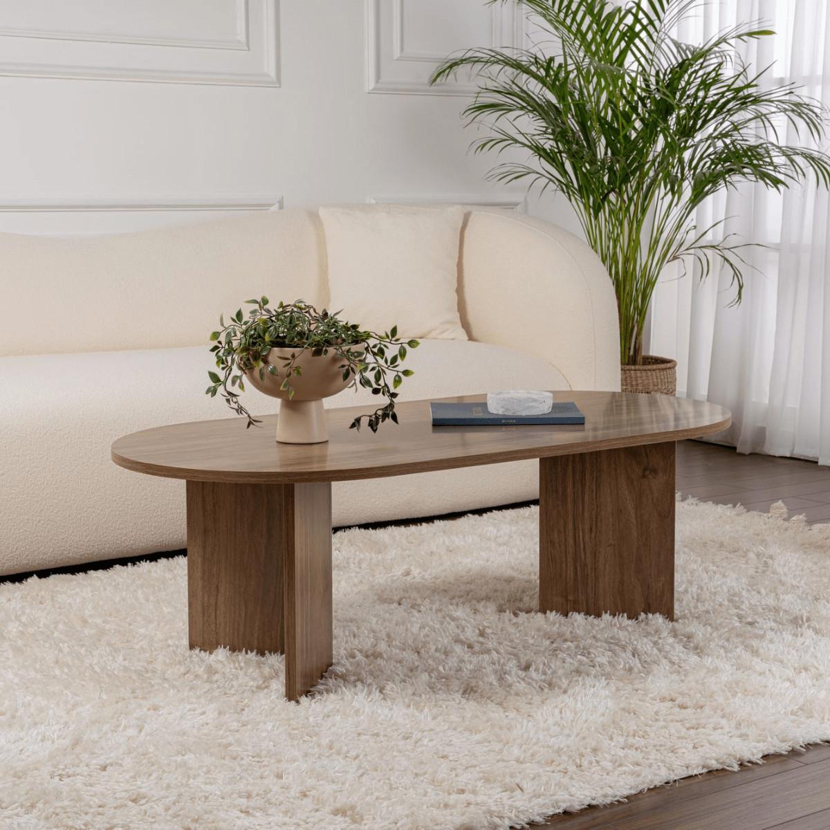 COUCHTISCH - iris 119/60/39,8 cm - Naturfarben, Holzwerkstoff (65/60/39.8cm) - Calicosy