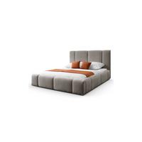POLSTERBETT ELENA 160x200 cm Hellbraun (Anthology 6), 34 Holzlatten, Kopfteil 108 cm - Braun, Textil (160/200cm) - Lookway