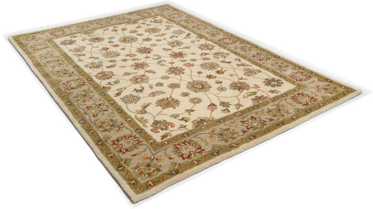 HANDTUFTTEPPICH Royal Ziegler 70x140 cm - Creme, Textil (70/140cm) - THEKO