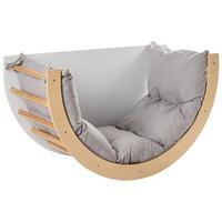 MULTIFUNKTIONALER Kletterbogen NIMBIN Kiefernholz Hellbraun Montessori - Hellbraun, Holz (100/48/51cm) - Beliani