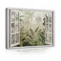LEINWANDBILD Wald Bilder Modern 100x70 - Multicolor, Holzwerkstoff (100/70cm) - Wallarena