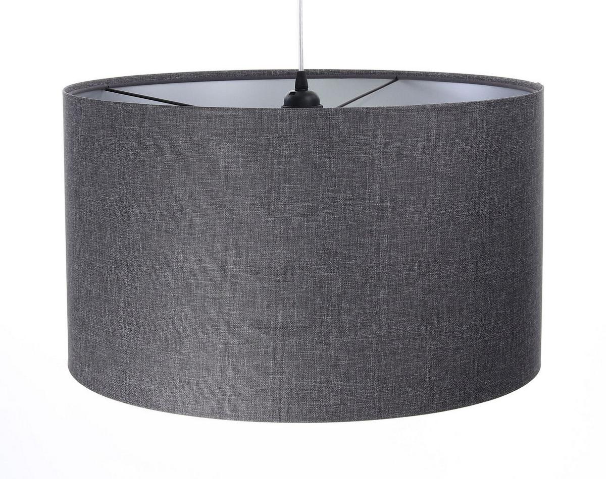 HÄNGELEUCHTE Grau 40/25 cm - Silberfarben/Grau, Kunststoff (40/0.5/25cm) - ONZENO