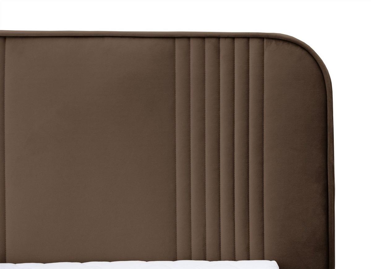BOXBETT Alize - Dunkelbraun, Holzwerkstoff/Textil (160/200cm) - Fun Möbel