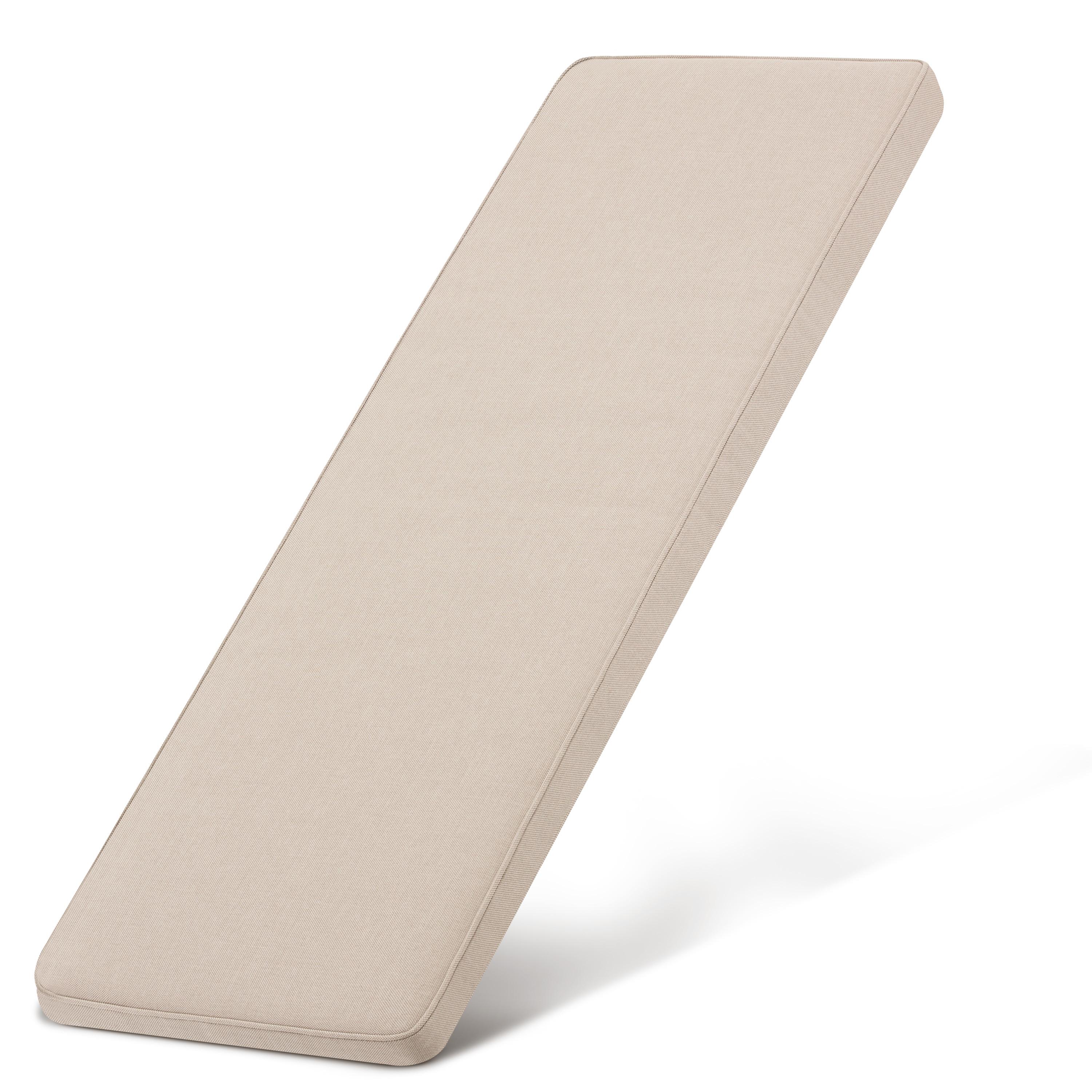 BANKAUFLAGE QD-BK 120x48x5cm Beige - Beige, Textil (48/120cm) - Beautissu 