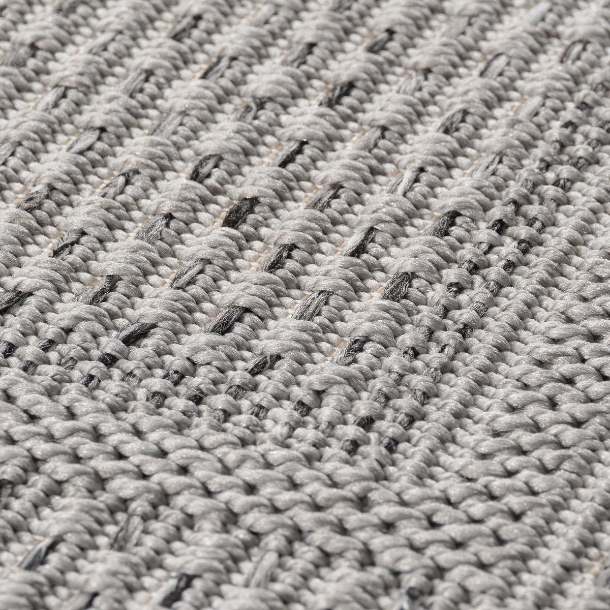 TEPPICH Outdoor VENTOUX in Grau, mit Bordüre, 240 x 340 cm - Grau, Textil (340/240cm) - KADIMA DESIGN