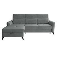 ECKSOFA Talia, Seite: Links LC-2R - Graphitfarben/Schwarz, Holz/Kunststoff (238/167cm) - MIRJAN24