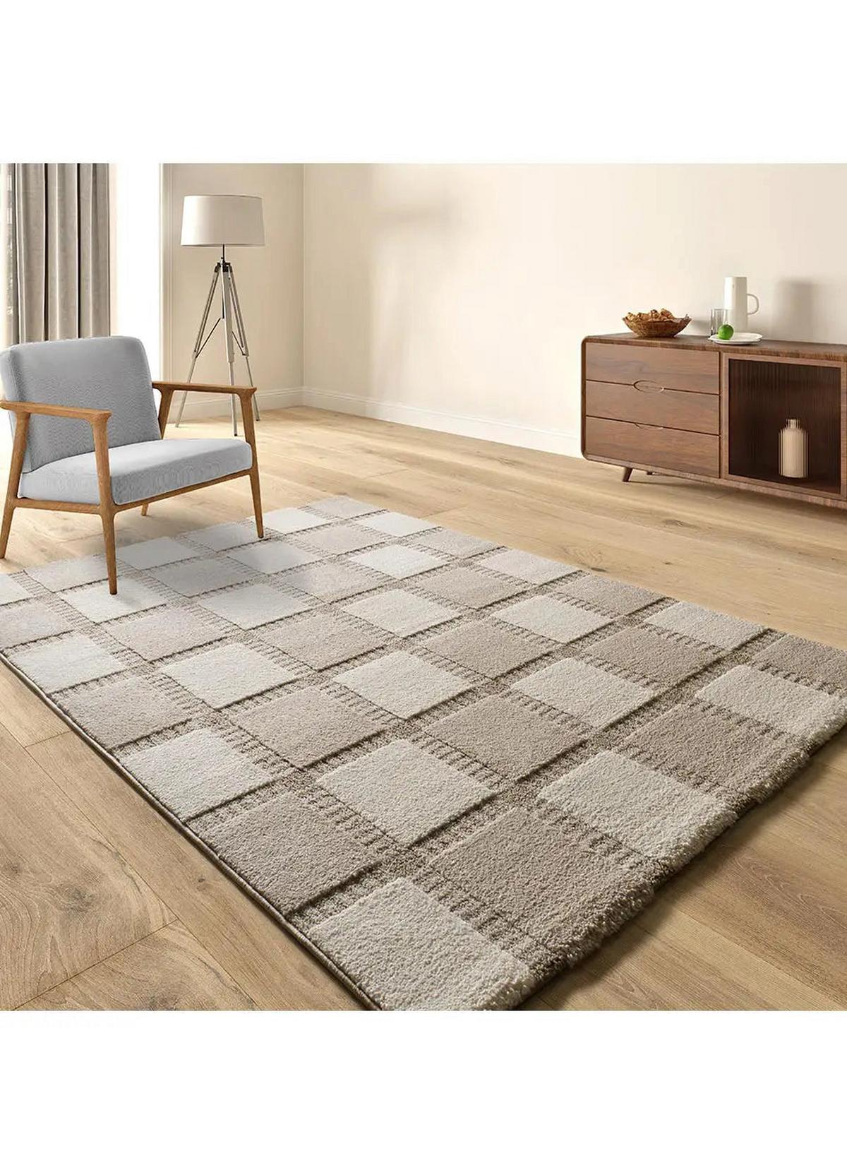 KURZFLORTEPPICH Beige / Weiß Candela 80/150 cm - Beige/Weiß, Textil (80/150cm) - Atticgo