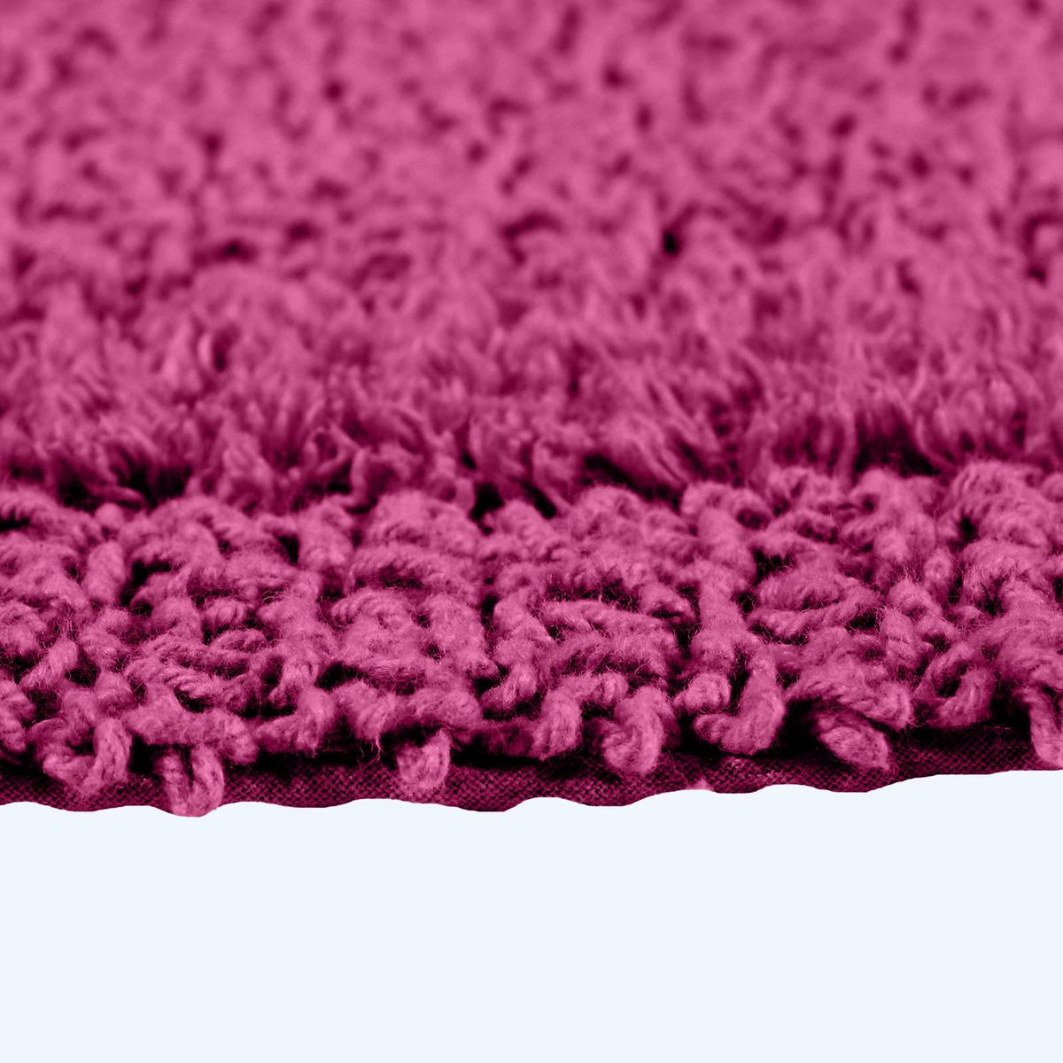 DUSCHVORLEGER 50/50 cm, 100% Baumwolle, wendbar - Magenta, Textil (50/50cm) - Homescapes