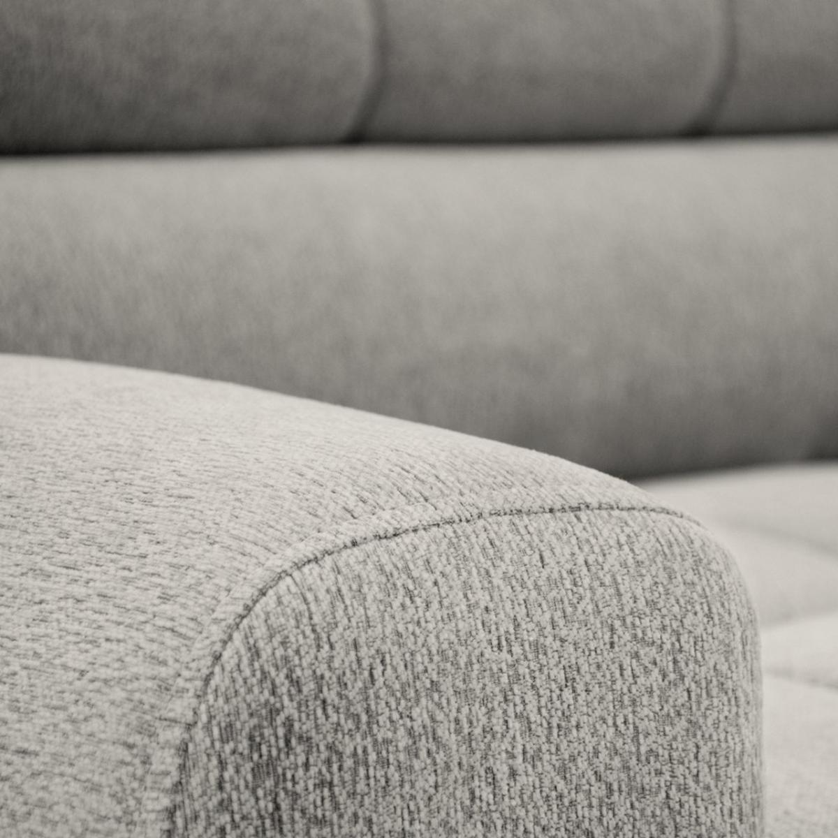 ECKSCHLAFSOFA Vinni Cappuccino, Chenille-Stoff, links - Cappuccino, Textil (265/205cm) - Beautysofa
